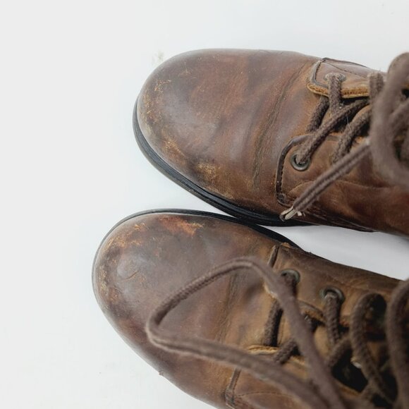 Red Wing Men\'s Brown Black Leather Lace Up Ankle Classic Work Boots Size 7 main image 6